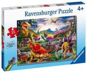 Ravensburgeri pusle T-Rex Terror 35p 5160 hind ja info | Pusled lastele ja täiskasvanutele | hansapost.ee