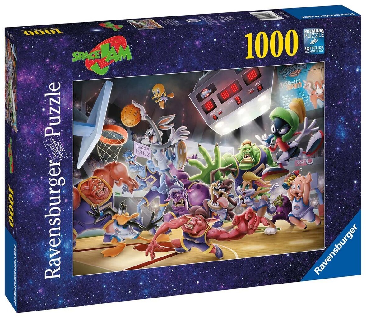 Ravensburgeri mõistatus Space Jam Final Dunk 1000P 16923 цена и информация | Pusled lastele ja täiskasvanutele | hansapost.ee