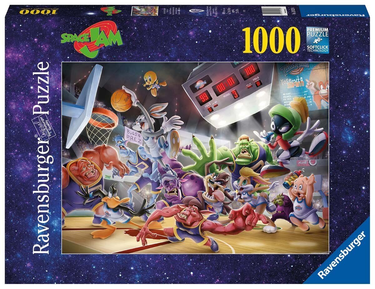 Ravensburgeri mõistatus Space Jam Final Dunk 1000P 16923 hind ja info | Pusled lastele ja täiskasvanutele | hansapost.ee