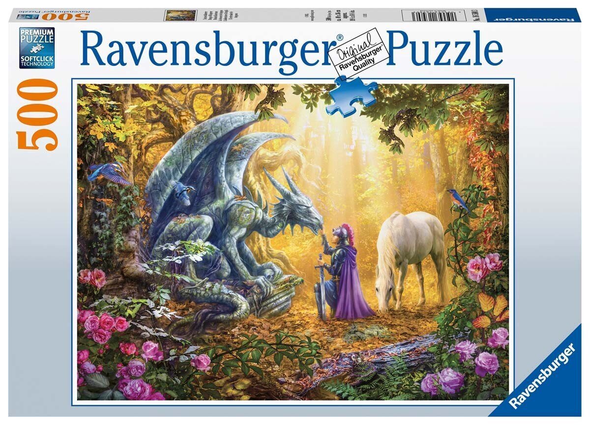 Ravensburgeri pusle Dragon Whisperer 500tk 16580 hind ja info | Pusled lastele ja täiskasvanutele | hansapost.ee