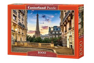 Пазл 1000 деталей Прогулка по Парижу на закате цена и информация | Пазлы | hansapost.ee