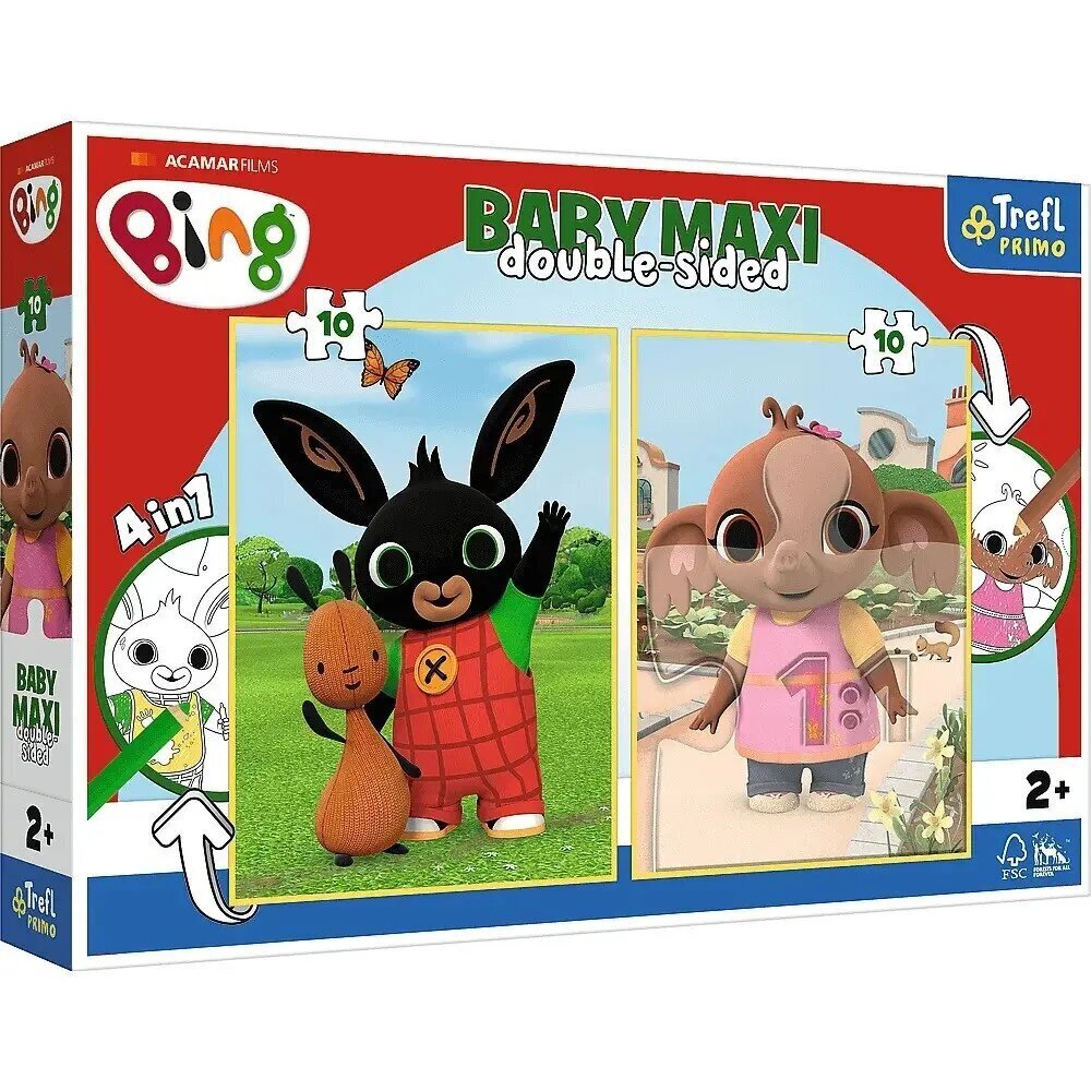Pusle Baby maxi 2x10 tükki Rabbit Bing hind ja info | Pusled lastele ja täiskasvanutele | hansapost.ee