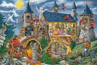 Pusle 100 osa, Haunted Castle hind ja info | Pusled lastele ja täiskasvanutele | hansapost.ee