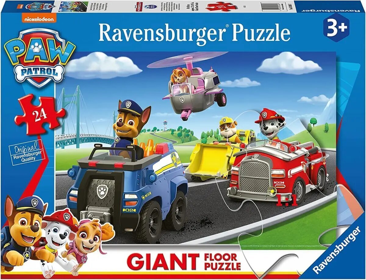 Pusle 24 elementi, Paw Patrol Giant цена и информация | Pusled lastele ja täiskasvanutele | hansapost.ee