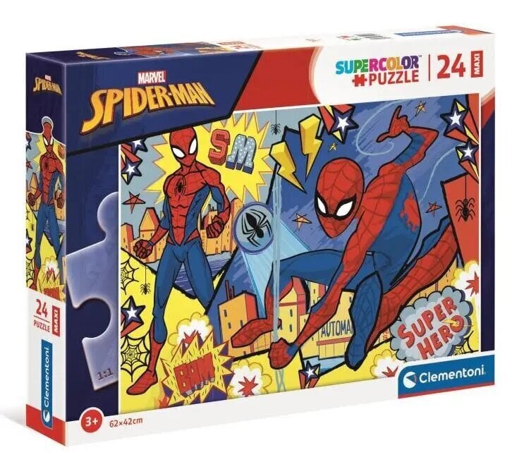 Pusle 24 elementi, Maxi Spider Man цена и информация | Pusled lastele ja täiskasvanutele | hansapost.ee