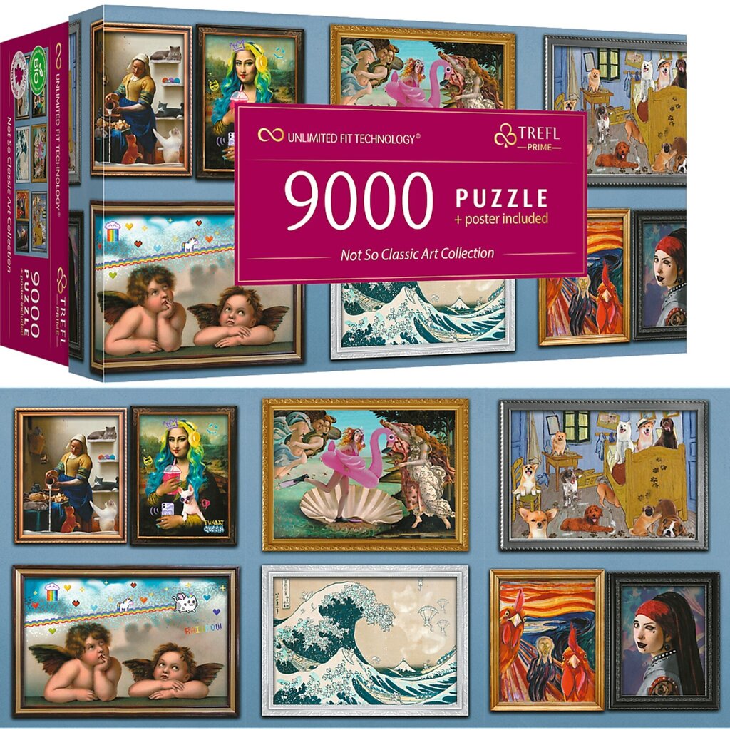 Pusle Puzzle Not So Classic Art Collection Uft 9000 tk hind ja info | Pusled lastele ja täiskasvanutele | hansapost.ee