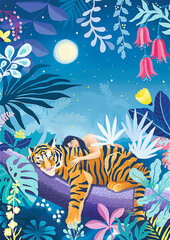 Puzzle 500 tükki, Velvet Soft Touch Tiger's Nap UFT цена и информация | Пазлы | hansapost.ee