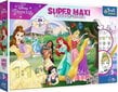 Kahepoolne pusle Super Maxi Disney Happy Princesses 3in1 24 tükki цена и информация | Pusled lastele ja täiskasvanutele | hansapost.ee