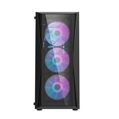 Darkflash DK352 Plus Computer Case with 4 fans (Black) hind ja info | Arvutikorpused | hansapost.ee