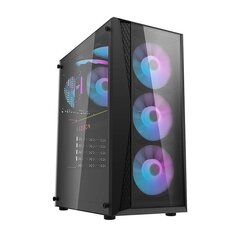 Darkflash DK352 Plus Computer Case with 4 fans (Black) hind ja info | Arvutikorpused | hansapost.ee