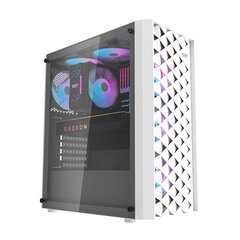 Darkflash DK351 computer case + 4 fans (white) цена и информация | Корпус Cooler Master для ПК Elite 500 Midi | hansapost.ee