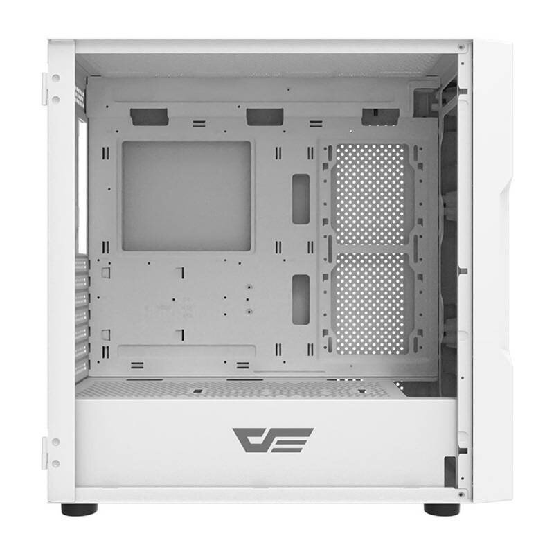 Darkflash DK431 computer case + 4 fans (white) hind ja info | Arvutikorpused | hansapost.ee