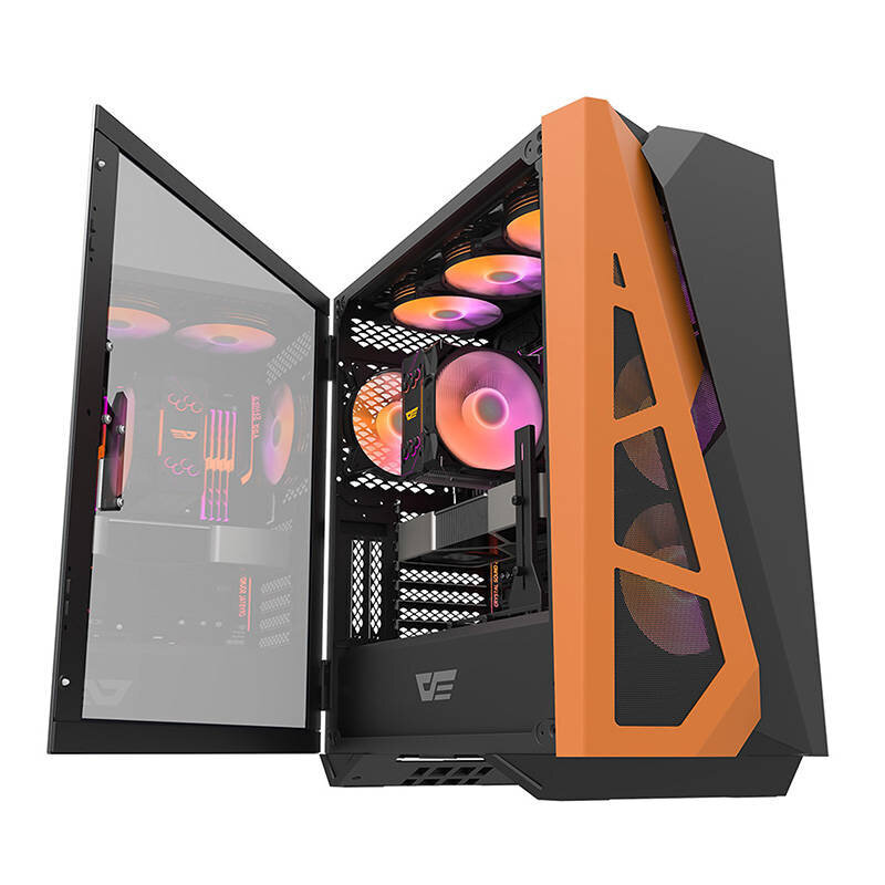 Darkflash DLZ31 Mesh Computer case (Black) hind ja info | Arvutikorpused | hansapost.ee