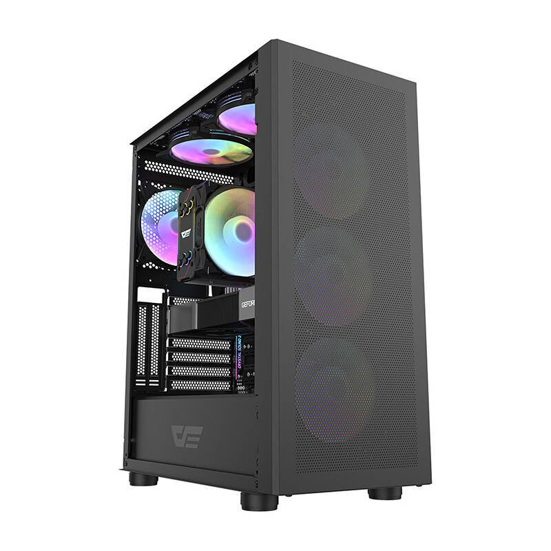 Darkflash DLC29 Mesh Computer Case (black) hind ja info | Arvutikorpused | hansapost.ee