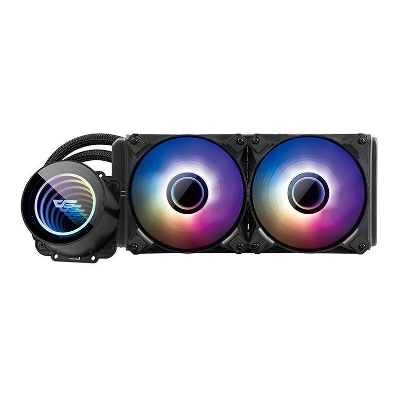 Darkflash DX240 V2.6 ARGB PC Water Cooling 2x 120x120 (Black) цена и информация | Protsessori jahutid | hansapost.ee