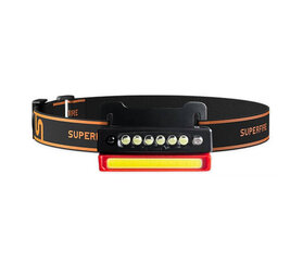 Налобный фонарь Superfire CL01 COB, USB цена и информация | Фонари и прожекторы | hansapost.ee