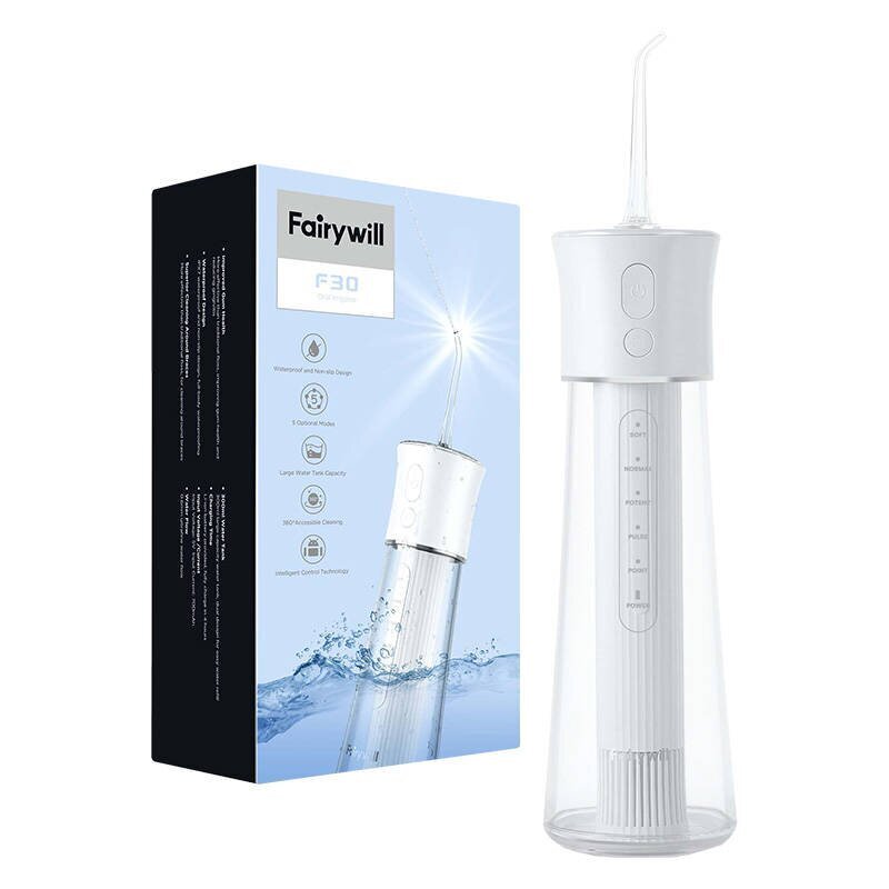 FairyWill Water Flosser F30 цена и информация | Hambavahede puhastajad | hansapost.ee