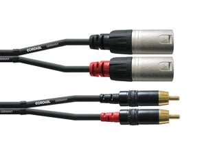 Cordial, RCA/XLR, 3 m цена и информация | Кабели и провода | hansapost.ee