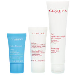 Näo- ja kätehoolduskomplekt Clarins Caring Essentials Kit hind ja info | Kehakreemid, kehaõlid ja losjoonid | hansapost.ee