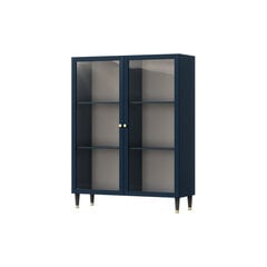 Шкаф-витрина  Includo, 120x40x155 см, синий цвет цена и информация | Витрины, серванты | hansapost.ee