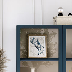 Шкаф-витрина  Includo, 120x40x155 см, синий цвет цена и информация | Витрины, серванты | hansapost.ee