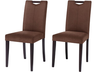 Комплект из 2-х стульев Sandra, коричневый/черный цена и информация | Стулья для кухни и столовой | hansapost.ee