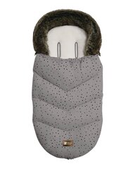 Спальный мешок для коляски Kikka Boo Luxury Fur, dots grey цена и информация | Аксессуары для колясок | hansapost.ee