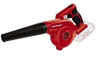 Einhell TE-CB 18/180 Li-Solo aku lehepuhur 180 km/h Must, punane 18 V цена и информация | Пылесосы для сбора листьев, измельчители веток, очистители тротуарной плитки | hansapost.ee