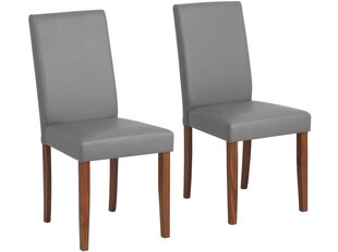 Набор из 2 стульев Lucca, серый/коричневый цена и информация | Стулья для кухни и столовой | hansapost.ee