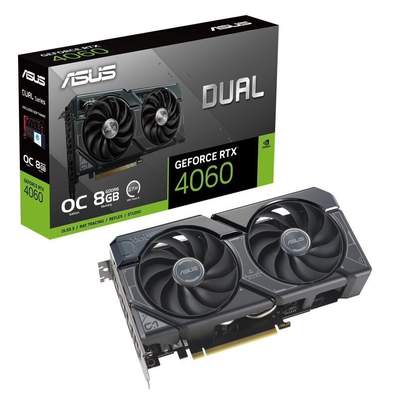 Asus Dual GeForce RTX 4060 OC Edition price and information | Videokaardid | hansapost.ee