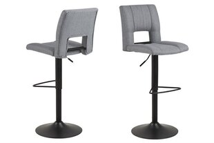 Комплект из 2-х барных стульев Actona Sylvia, светло-серый гобелен цена и информация | Стулья для кухни и столовой | hansapost.ee
