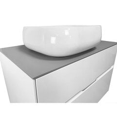 Шкафчик для ванной с раковиной LYFCO, белый цена и информация | Шкафчики для ванной | hansapost.ee