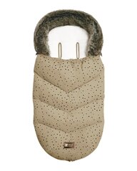 Спальный мешок для коляски Kikka Boo Luxury Fur, dots beige цена и информация | Аксессуары для колясок | hansapost.ee