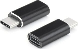 Адаптер Micro USB - Type-C, черный цена и информация | Адаптеры, USB-разветвители | hansapost.ee