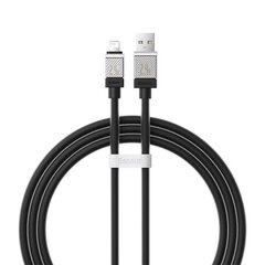 Baseus Кабель для быстрой зарядки Baseus USB-A на Lightning Coolplay Series 1м, 2.4 (черный) цена и информация | Borofone 43757-uniw | hansapost.ee