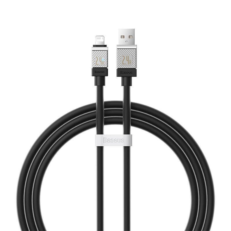 Baseus Kiirlaadimiskaabel Baseus USB-A kuni Lightning Coolplay seeria 1m, 2.4 (must) hind ja info | Mobiiltelefonide kaablid | hansapost.ee
