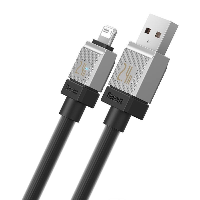 Baseus Kiirlaadimiskaabel Baseus USB-A kuni Lightning Coolplay seeria 1m, 2.4 (must) цена и информация | Mobiiltelefonide kaablid | hansapost.ee