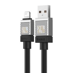 Baseus Кабель для быстрой зарядки Baseus USB-A на Lightning CoolPlay Series 2 м, 2,4 А (черный) цена и информация | Borofone 43757-uniw | hansapost.ee