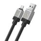 Baseus Kiirlaadimiskaabel Baseus USB-A kuni Lightning CoolPlay seeria 2m, 2,4A (must) цена и информация | Mobiiltelefonide kaablid | hansapost.ee