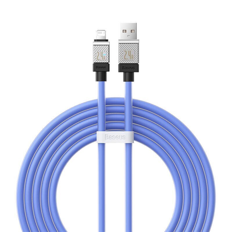Baseus Kiirlaadimiskaabel Baseus USB-A kuni Lightning CoolPlay seeria 2m, 2,4A (sinine) цена и информация | Mobiiltelefonide kaablid | hansapost.ee