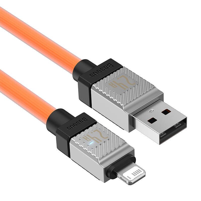 Baseus Kiirlaadimiskaabel Baseus USB-A kuni Lightning Coolplay seeria 1 m, 2,4 A (oranž) цена и информация | Mobiiltelefonide kaablid | hansapost.ee