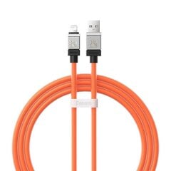 Baseus Kiirlaadimiskaabel Baseus USB-A kuni Lightning Coolplay seeria 1 m, 2,4 A (oranž) hind ja info | Mobiiltelefonide kaablid | hansapost.ee