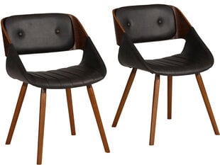 Комплект из 2-х стульев Notio Living Larson, черный цена и информация | Стулья для кухни и столовой | hansapost.ee