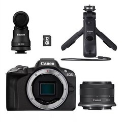 Canon EOS R50 + 18-45 мм Vlogger Kit цена и информация | Цифровые фотоаппараты | hansapost.ee