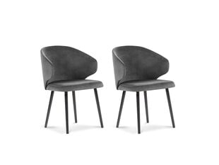 Набор из 2 стульев Windsor and Co Nemesis, темно-серый цена и информация | Стулья для кухни и столовой | hansapost.ee