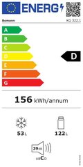 Bomann KG322.1iX Inox цена и информация | Холодильники | hansapost.ee