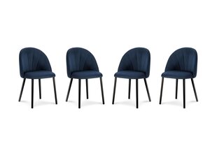 Комплект из 4-х стульев Milo Casa Livia, ярко синий цена и информация | Стулья для кухни и столовой | hansapost.ee