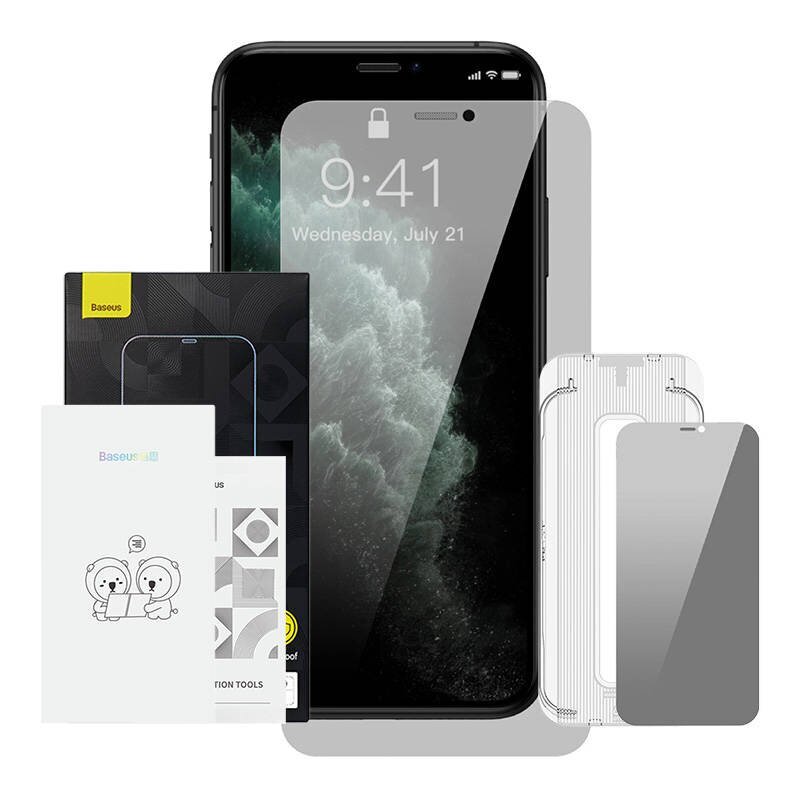 Baseus Crystal Privacy Protection Tempered Glass hind ja info | Ekraani kaitseklaasid ja kaitsekiled | hansapost.ee