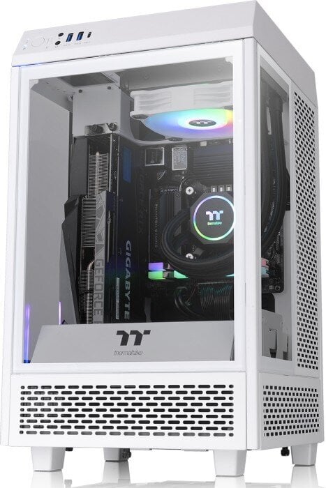 ATX Semi-tower Korpus Thermaltake The Tower 100 Snow hind ja info | Arvutikorpused | hansapost.ee