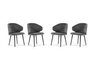 Набор из 4-х стульев Windsor and Co Nemesis, темно-серый цена и информация | Стулья для кухни и столовой | hansapost.ee